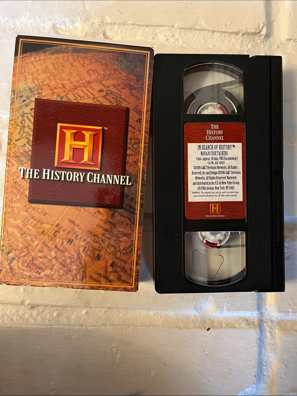 VHS tape from The History Channel. Navajo Code Talkers, 50 minutes.